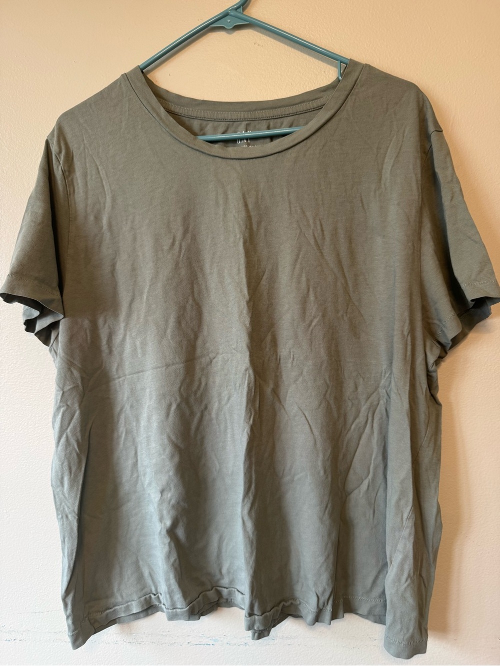 GAP Short Sleeve Crew Neck T-Shirt - Olive Green